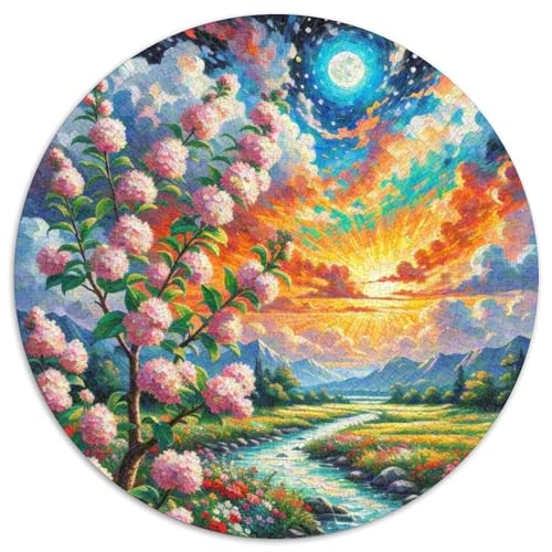 Prickly Pflaume Puzzle 1000-teilige Schwer Puzzle Spielzeug Lernspiel Impossible Herausforderungsspielzeug Für Erwachsene Und Kinder Ab 12 Jahren 1000pcs (67.5x67.5cm) von DHBANEIOK