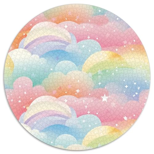 Regenbogen Puzzle 1000 Teile Schwer Puzzle Spielzeug Lernspiel Impossible Herausforderungsspielzeug Für Erwachsene Und Kinder Ab 12 Jahren 1000pcs (67.5x67.5cm) von DHBANEIOK