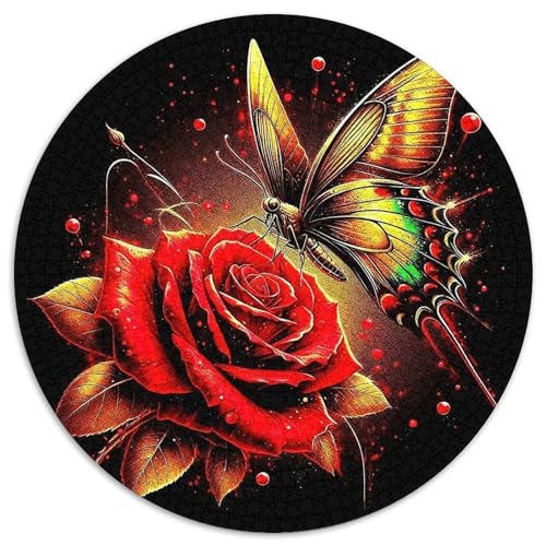 Rose Puzzle 1000 Teile Schwer Puzzle Spielzeug Pädagogisches Spiel Impossible Herausforderung Spielzeug Für Erwachsene Und Kinder in Bewährter 1000pcs (67.5x67.5cm) von DHBANEIOK