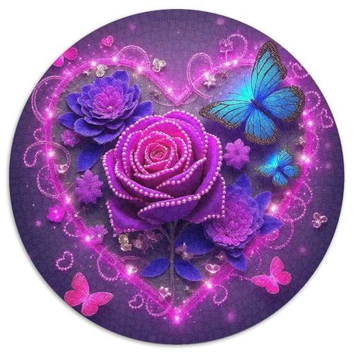 Rose Puzzle 1000-teilige Schwer Puzzle Spielzeug Lernspiel Impossible Herausforderung Spielzeug Für Erwachsene Und Kinder Ab 12 Jahren 1000pcs (67.5x67.5cm) von DHBANEIOK