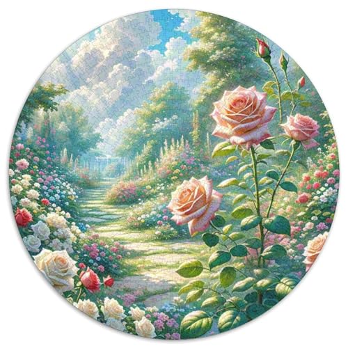 Rose Puzzle 1000-teilige Schwer Puzzle Spielzeug Pädagogisches Spiel Impossible Herausforderungsspielzeug Für Erwachsene Kinder 1000pcs (67.5x67.5cm) von DHBANEIOK