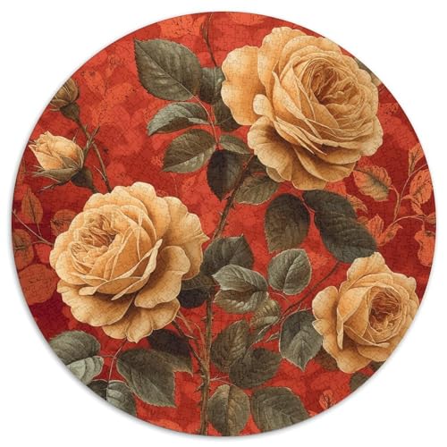 Rose Puzzles 1000 Teile Schwer Puzzle Spielzeug Lernspiel Impossible Herausforderung Spielzeug Für Erwachsene Und Kinder Ab 14 Jahren 1000pcs (67.5x67.5cm) von DHBANEIOK