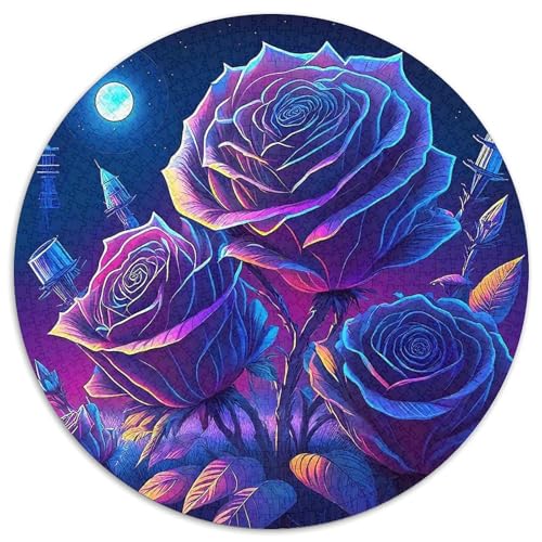 Rose Puzzles 1000 Teile Schwer Puzzle Spielzeug Lernspiel Impossible Herausforderungsspielzeug Für Erwachsene Und Kinder Ab 12 Jahren 1000pcs (67.5x67.5cm) von DHBANEIOK