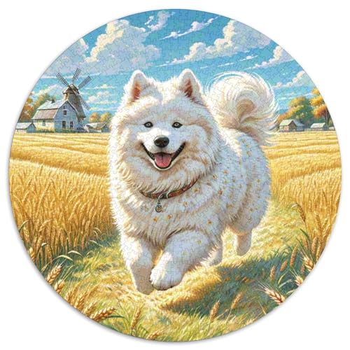Samoyed Hund Puzzles 1000 Teile Schwer Puzzle Spielzeug Lernspiel Impossible Herausforderungsspielzeug Für Erwachsene Und Kinder Ab 12 Jahren 1000pcs (67.5x67.5cm) von DHBANEIOK