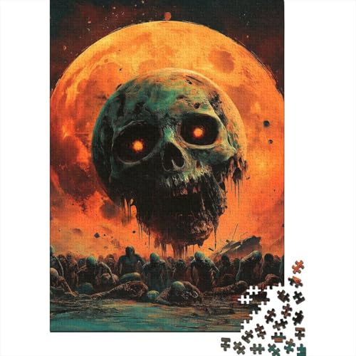 Schädel Puzzle 1000 Teile Schwer Puzzle Spielzeug Lernspiel Impossible Herausforderungsspielzeug Für Erwachsene Und Kinder Ab 12 Jahren 1000pcs (75x50cm) von DHBANEIOK