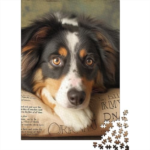 Schäferhund Puzzle 1000 Teile Schwer Puzzle Spielzeug Pädagogisches Spiel Impossible Herausforderungsspielzeug Für Erwachsene Kinder 1000pcs (75x50cm) von DHBANEIOK