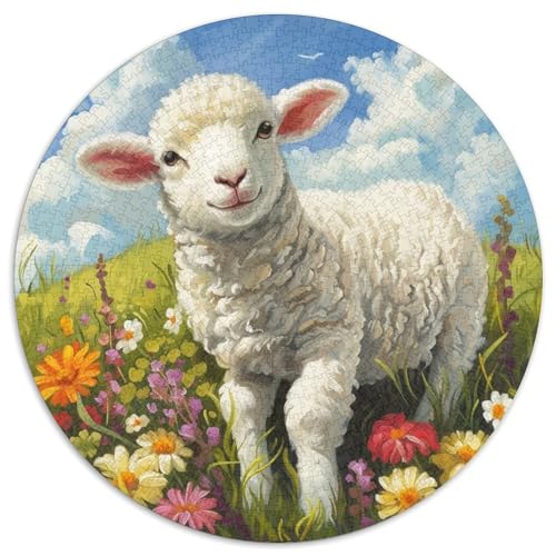 Schafe Puzzle 1000-teilige Schwer Puzzle Spielzeug Lernspiel Impossible Herausforderungsspielzeug Für Erwachsene Und Kinder Ab 12 Jahren 1000pcs (67.5x67.5cm) von DHBANEIOK