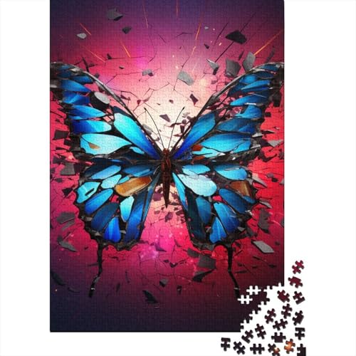Schmetterling Puzzle 1000 Teile Schwer Puzzle Spielzeug Lernspiel Impossible Herausforderung Spielzeug Für Erwachsene Und Kinder in Bewährter 1000pcs (75x50cm) von DHBANEIOK
