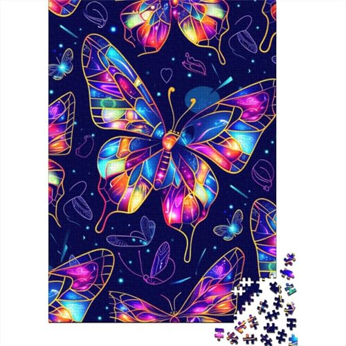 Schmetterling Puzzle 1000 Teile Schwer Puzzle Spielzeug Lernspiel Impossible Herausforderungsspielzeug Für Erwachsene Und Kinder Ab 14 Jahren 1000pcs (75x50cm) von DHBANEIOK