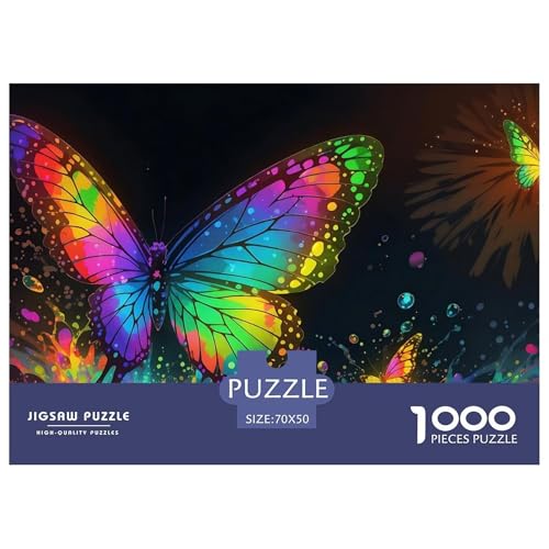 Schmetterling Puzzle 1000-teilige Schwer Puzzle Spielzeug Lernspiel Impossible Herausforderungsspielzeug Für Erwachsene Und Kinder Ab 12 Jahren 70x50cm/1000pcs Schmetterling Puzzle 1000-teilige Schwer Puzzle Spielzeug Lernspiel Impossible Herausforderungsspielzeug Für Erwachsene Und Kinder Ab 12 Jahren 70x50cm/1000pcs von DHBANEIOK