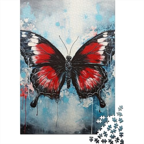 Schmetterling Puzzle 1000-teilige Schwer Puzzle Spielzeug Pädagogisches Spiel Impossible Herausforderungsspielzeug Für Erwachsene Kinder 1000pcs (75x50cm) von DHBANEIOK