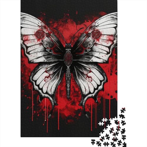 Schmetterling Puzzles 1000 Teile Schwer Puzzle Spielzeug Lernspiel Impossible Herausforderungsspielzeug Für Erwachsene Und Kinder Ab 14 Jahren 1000pcs (75x50cm) von DHBANEIOK