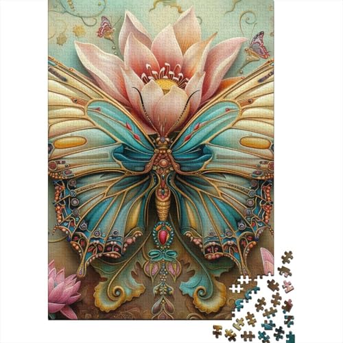 Schmetterling Puzzles 1000 Teile Schwer Puzzle Spielzeug Pädagogisches Spiel Impossible Herausforderungsspielzeug Für Erwachsene Und Kinder in Bewährter 1000pcs (75x50cm) von DHBANEIOK