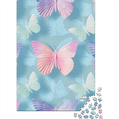 Schmetterling Puzzles 1000-teilige Schwer Puzzle Spielzeug Lernspiel Impossible Herausforderungsspielzeug Für Erwachsene Kinder 1000pcs (75x50cm) von DHBANEIOK