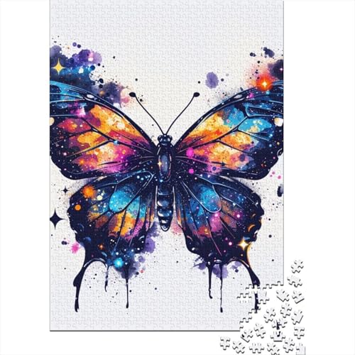 Schmetterling Puzzles 1000-teilige Schwer Puzzle Spielzeug Lernspiel Impossible Herausforderungsspielzeug Für Erwachsene Kinder 1000pcs (75x50cm) von DHBANEIOK