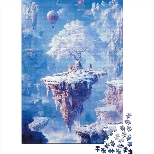 Schneeberg Puzzle 1000 Teile Schwer Puzzle Spielzeug Pädagogisches Spiel Impossible Herausforderungsspielzeug Für Erwachsene Kinder 1000pcs (75x50cm) von DHBANEIOK