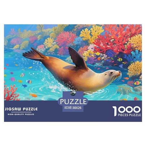 Seelöwe Puzzles 1000 Teile Schwer Puzzle Spielzeug Pädagogisches Spiel Impossible Herausforderungsspielzeug Für Erwachsene Kinder 38x26cm/1000pcs Seelöwe Puzzles 1000 Teile Schwer Puzzle Spielzeug Pädagogisches Spiel Impossible Herausforderungsspielzeug Für Erwachsene Kinder 38x26cm/1000pcs von DHBANEIOK