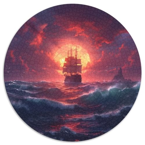 Segelboot Puzzle 1000-teilige Schwer Puzzle Spielzeug Lernspiel Impossible Herausforderungsspielzeug Für Erwachsene Und Kinder Ab 12 Jahren 1000pcs (67.5x67.5cm) von DHBANEIOK