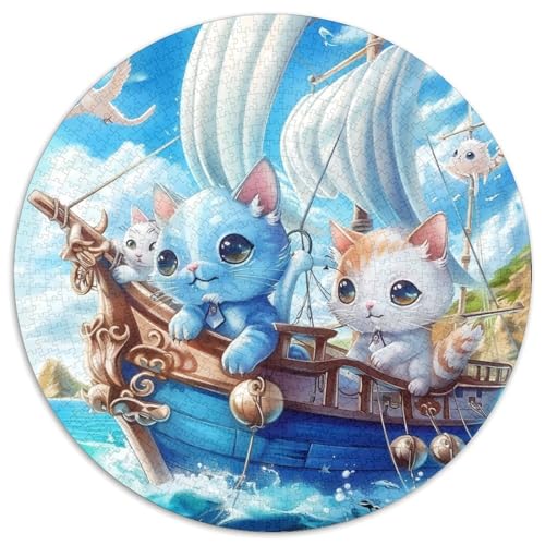 Segelboot Puzzle 1000-teilige Schwer Puzzle Spielzeug Pädagogisches Spiel Impossible Herausforderungsspielzeug Für Erwachsene Und Kinder Ab 12 Jahren 1000pcs (67.5x67.5cm) von DHBANEIOK