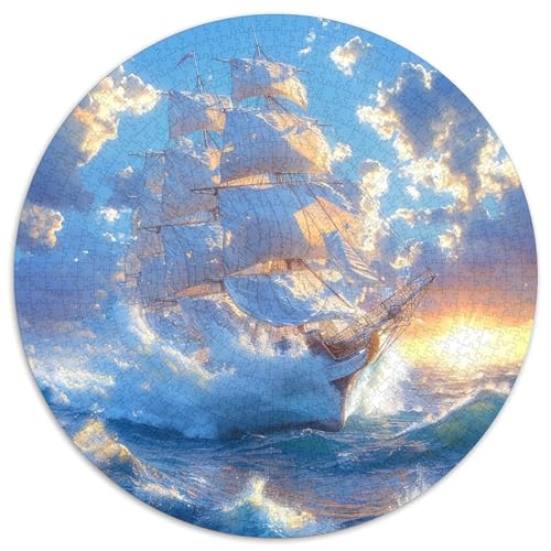 Segelboot Puzzles 1000 Teile Schwer Puzzle Spielzeug Lernspiel Impossible Herausforderungsspielzeug Für Erwachsene Und Kinder Ab 12 Jahren 1000pcs (67.5x67.5cm) von DHBANEIOK