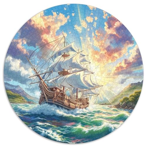 Segelboote Puzzles 1000 Teile Schwer Puzzle Spielzeug Lernspiel Impossible Herausforderung Spielzeug Für Erwachsene Und Kinder Ab 12 Jahren 1000pcs (67.5x67.5cm) von DHBANEIOK