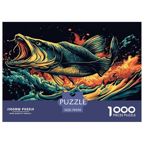 Snapper Puzzle 1000 Teile Schwer Puzzle Spielzeug Lernspiel Impossible Herausforderung Spielzeug Für Erwachsene Kinder 70x50cm/1000pcs von DHBANEIOK