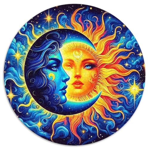 Sonne und Mond Puzzle 1000 Teile Schwer Puzzle Spielzeug Pädagogisches Spiel Impossible Herausforderungsspielzeug Für Erwachsene Und Kinder Ab 12 Jahren 1000pcs (67.5x67.5cm) von DHBANEIOK