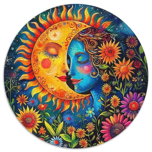 Sonne und Mond Puzzles 1000 Teile Schwer Puzzle Spielzeug Lernspiel Impossible Herausforderung Spielzeug Für Erwachsene Und Kinder Ab 12 Jahren 1000pcs (67.5x67.5cm) von DHBANEIOK