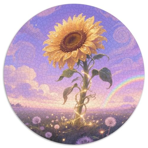 Sonnenblumen Puzzle 1000-teilige Schwer Puzzle Spielzeug Pädagogisches Spiel Impossible Herausforderungsspielzeug Für Erwachsene Und Kinder Ab 14 Jahren 1000pcs (67.5x67.5cm) von DHBANEIOK
