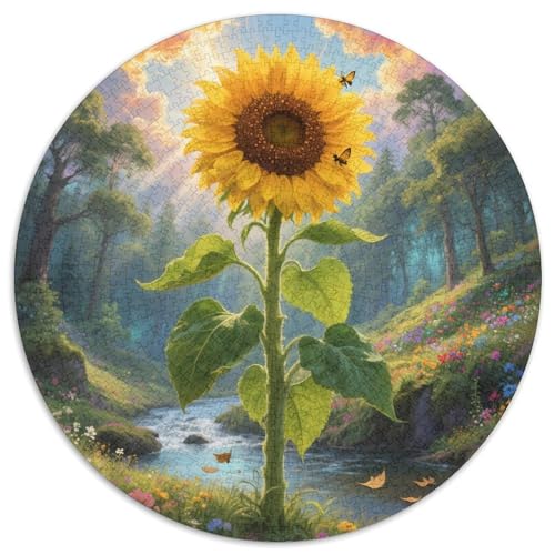 Sonnenblumen Puzzles 1000 Teile Schwer Puzzle Spielzeug Pädagogisches Spiel Impossible Herausforderung Spielzeug Für Erwachsene Und Kinder Ab 14 Jahren 1000pcs (67.5x67.5cm) von DHBANEIOK