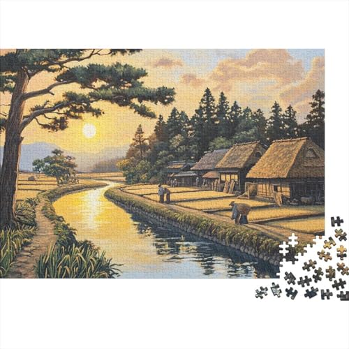 Sonneset Puzzles 1000 Teile Schwer Puzzle Spielzeug Lernspiel Impossible Herausforderung Spielzeug Für Erwachsene Und Kinder Ab 14 Jahren 1000pcs (75x50cm) von DHBANEIOK