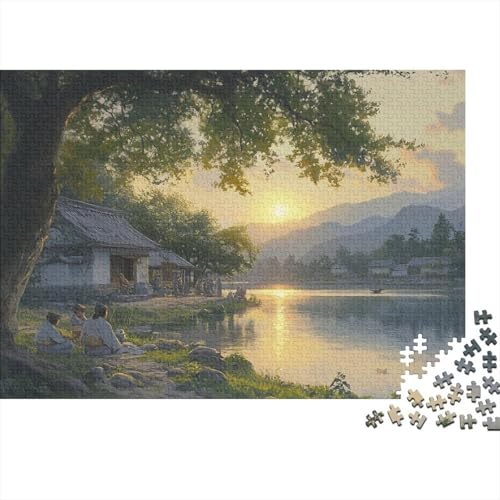 Sonneset Puzzles 1000 Teile Schwer Puzzle Spielzeug Lernspiel Impossible Herausforderungsspielzeug Für Erwachsene Und Kinder Ab 14 Jahren 1000pcs (75x50cm) von DHBANEIOK