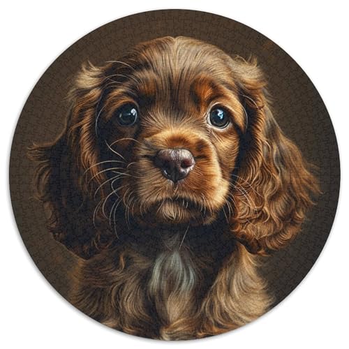 Springer Spaniel Puzzle 1000-teilige Schwer Puzzle Spielzeug Pädagogisches Spiel Impossible Herausforderungsspielzeug Für Erwachsene Kinder 1000pcs (67.5x67.5cm) von DHBANEIOK