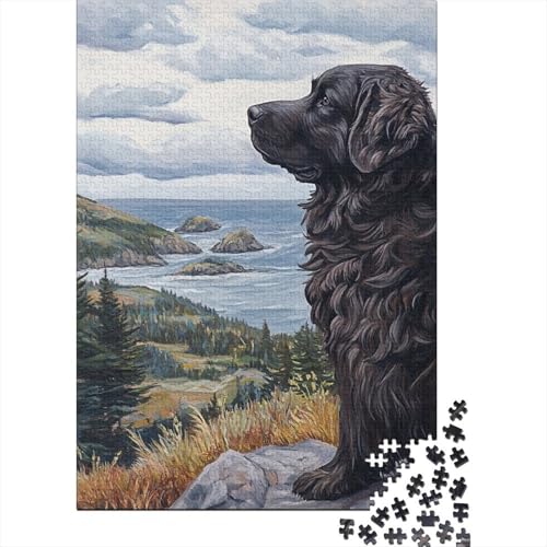 St. Bernard 1000 Stück Puzzles Für Erwachsene Stress Abbauen Familien-Puzzlespiel Mit Poster in 1000- Puzzle Lernspiel Spielzeug Geschenk Puzzel 1000pcs (75x50cm) von DHBANEIOK