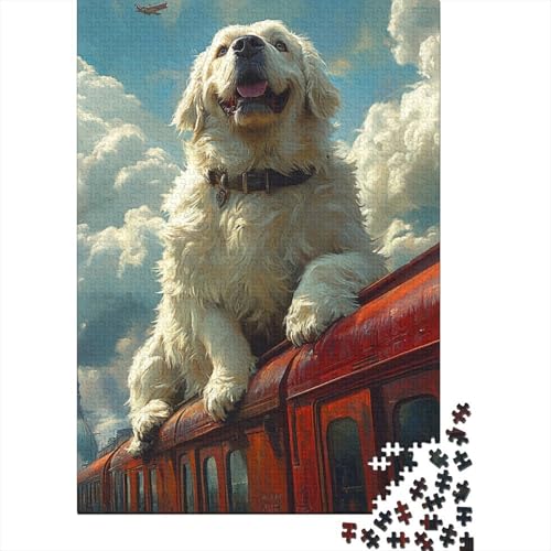 St. Bernard 1000 Stück Puzzles Für Erwachsene Stress Abbauen Familien-Puzzlespiel Mit Poster in 1000- Puzzle Lernspiel Spielzeug Geschenk Puzzel 1000pcs (75x50cm) von DHBANEIOK
