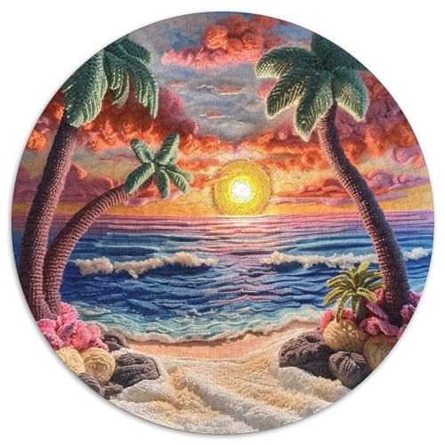Strand Sonneset Puzzles 1000 Teile Schwer Puzzle Spielzeug Lernspiel Impossible Herausforderungsspielzeug Für Erwachsene Und Kinder Ab 14 Jahren 1000pcs (67.5x67.5cm) von DHBANEIOK