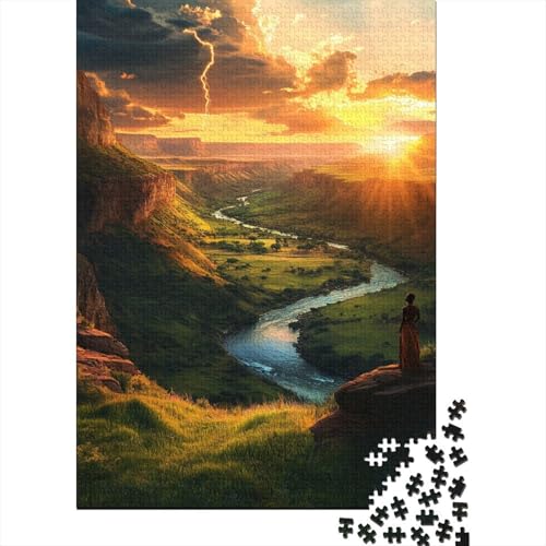 Strom Puzzle 1000 Teile Schwer Puzzle Spielzeug Lernspiel Impossible Herausforderungsspielzeug Für Erwachsene Und Kinder Ab 14 Jahren 1000pcs (75x50cm) von DHBANEIOK