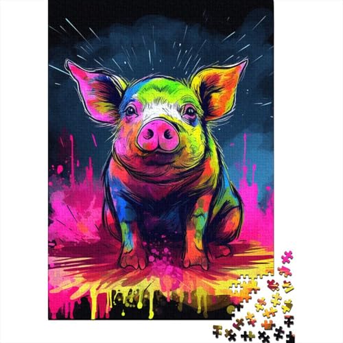 Tier Puzzle 1000-teilige Schwer Puzzle Spielzeug Lernspiel Impossible Herausforderung Spielzeug Für Erwachsene Kinder 1000pcs (75x50cm) von DHBANEIOK