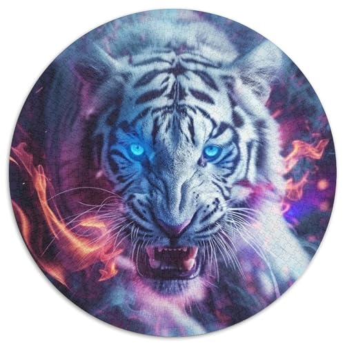 Tiger Puzzle 1000 Teile Schwer Puzzle Spielzeug Lernspiel Impossible Herausforderungsspielzeug Für Erwachsene Und Kinder Ab 14 Jahren 1000pcs (67.5x67.5cm) von DHBANEIOK