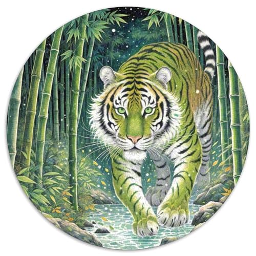 Tiger Puzzles 1000 Teile Schwer Puzzle Spielzeug Lernspiel Impossible Herausforderungsspielzeug Für Erwachsene Und Kinder Ab 12 Jahren 1000pcs (67.5x67.5cm) von DHBANEIOK