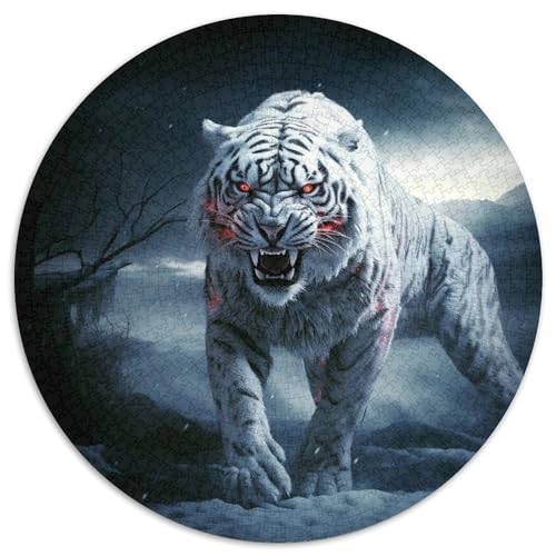 Tiger Puzzles 1000 Teile Schwer Puzzle Spielzeug Pädagogisches Spiel Impossible Herausforderungsspielzeug Für Erwachsene Kinder 1000pcs (67.5x67.5cm) von DHBANEIOK