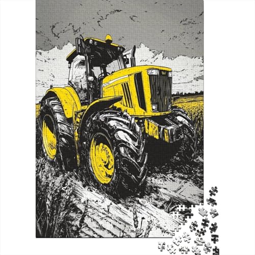 Traktor Puzzles 1000 Teile Schwer Puzzle Spielzeug Lernspiel Impossible Herausforderungsspielzeug Für Erwachsene Und Kinder in Bewährter 1000pcs (75x50cm) von DHBANEIOK