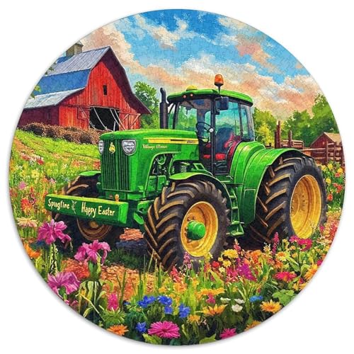 Traktor Puzzles 1000-teilige Schwer Puzzle Spielzeug Lernspiel Impossible Herausforderungsspielzeug Für Erwachsene Kinder 1000pcs (67.5x67.5cm) von DHBANEIOK