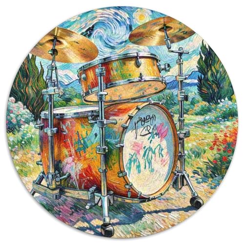 Trommel Set Puzzle 1000-teilige Schwer Puzzle Spielzeug Pädagogisches Spiel Impossible Herausforderungsspielzeug Für Erwachsene Und Kinder Ab 14 Jahren 1000pcs (67.5x67.5cm) von DHBANEIOK