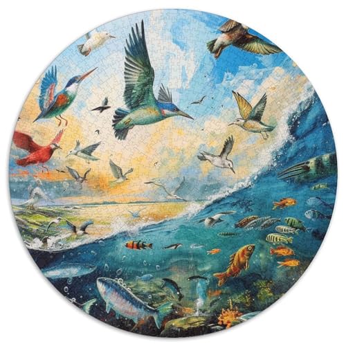 Vogelparadies Puzzle 1000-teilige Schwer Puzzle Spielzeug Lernspiel Impossible Herausforderungsspielzeug Für Erwachsene Und Kinder Ab 12 Jahren 1000pcs (67.5x67.5cm) von DHBANEIOK