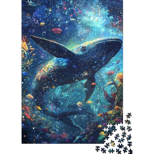 Wal Puzzle 1000 Teile Schwer Puzzle Spielzeug Lernspiel Impossible Herausforderungsspielzeug Für Erwachsene Kinder 1000pcs (75x50cm) von DHBANEIOK