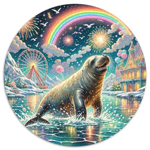 Walrus Puzzles 1000 Teile Schwer Puzzle Spielzeug Pädagogisches Spiel Impossible Herausforderung Spielzeug Für Erwachsene Kinder 1000pcs (67.5x67.5cm) von DHBANEIOK