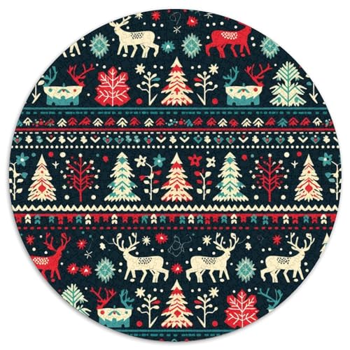 Weihnachten Puzzle 1000-teilige Schwer Puzzle Spielzeug Lernspiel Impossible Herausforderungsspielzeug Für Erwachsene Und Kinder Ab 12 Jahren 1000pcs (67.5x67.5cm) von DHBANEIOK