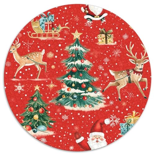 Weihnachtselemente Puzzles 1000-teilige Schwer Puzzle Spielzeug Lernspiel Impossible Herausforderungsspielzeug Für Erwachsene Kinder 1000pcs (67.5x67.5cm) von DHBANEIOK