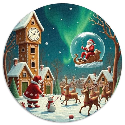 Weihnachtsmann Puzzle 1000 Teile Schwer Puzzle Spielzeug Lernspiel Impossible Herausforderung Spielzeug Für Erwachsene Und Kinder Ab 12 Jahren 1000pcs (67.5x67.5cm) von DHBANEIOK